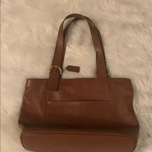COACH 4155 British Tan Leather Shoulder Bag